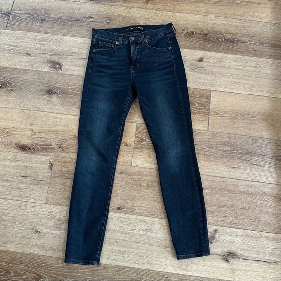 Veronica Beard Emma Skinny Mid Rise Women’s Dark Ink Jeans Sz 27/4 GUC - Picture 2 of 8